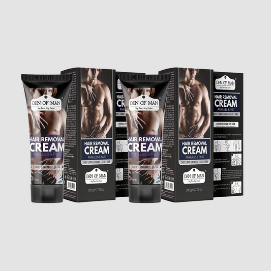 Den of Man® No Bad Smell Hair Removal Cream For Men, 200gm, Chest, Back, Legs, Under Arms & Private Parts(Pack of 2)