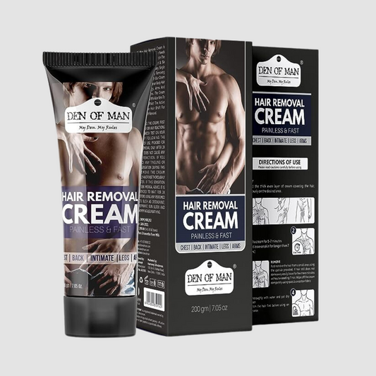 Den of Man® No Bad Smell Hair Removal Cream For Men, 200gm, Chest, Back, Legs, Under Arms & Private Parts